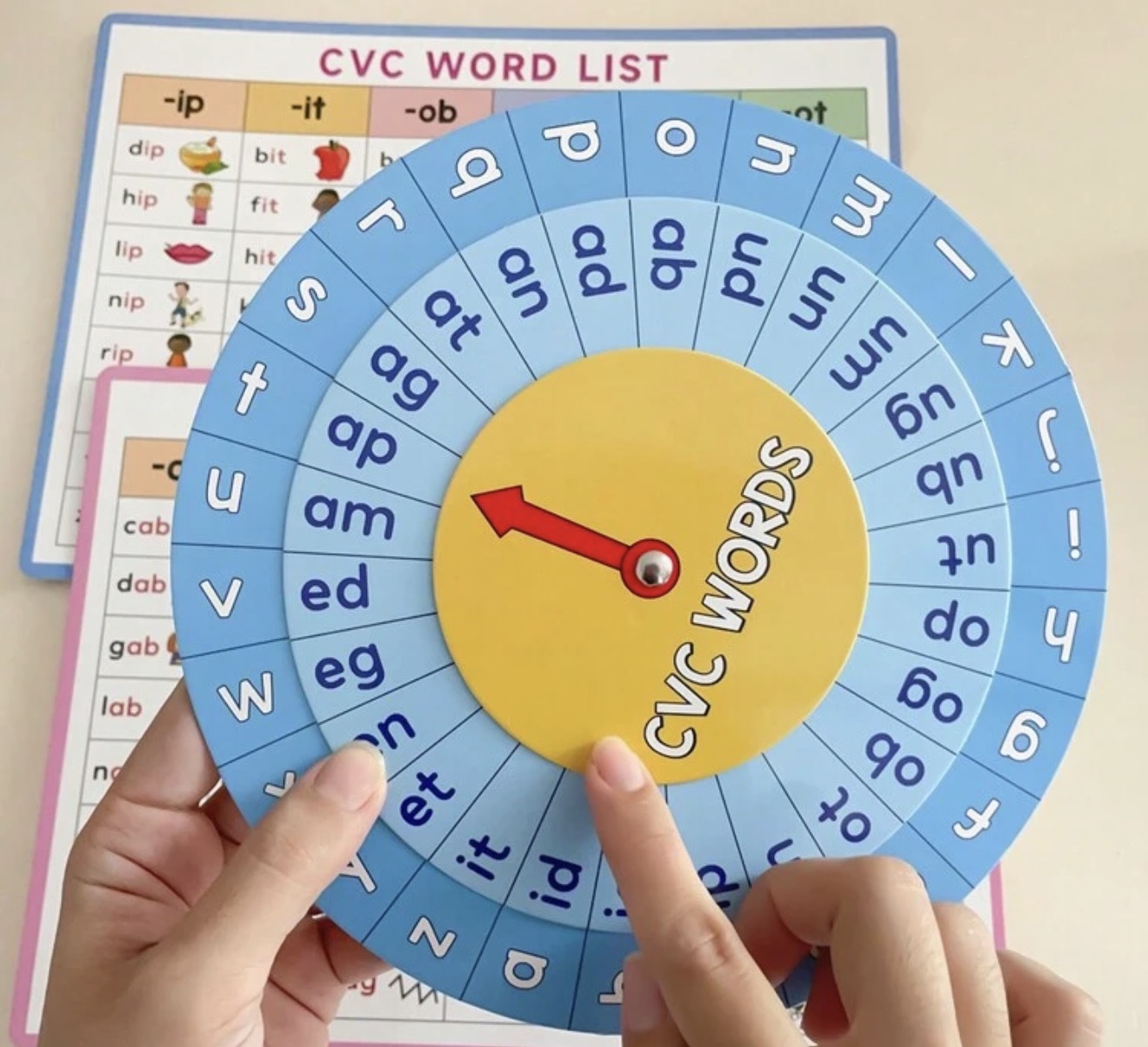 عجلة تكوين الكلمات CVC